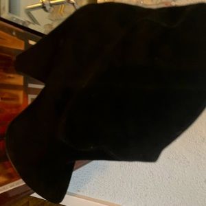 Black suede ankle boots in hard to find size 4.5.